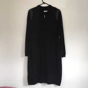 Calvin Klein sweater dress with gold zipper